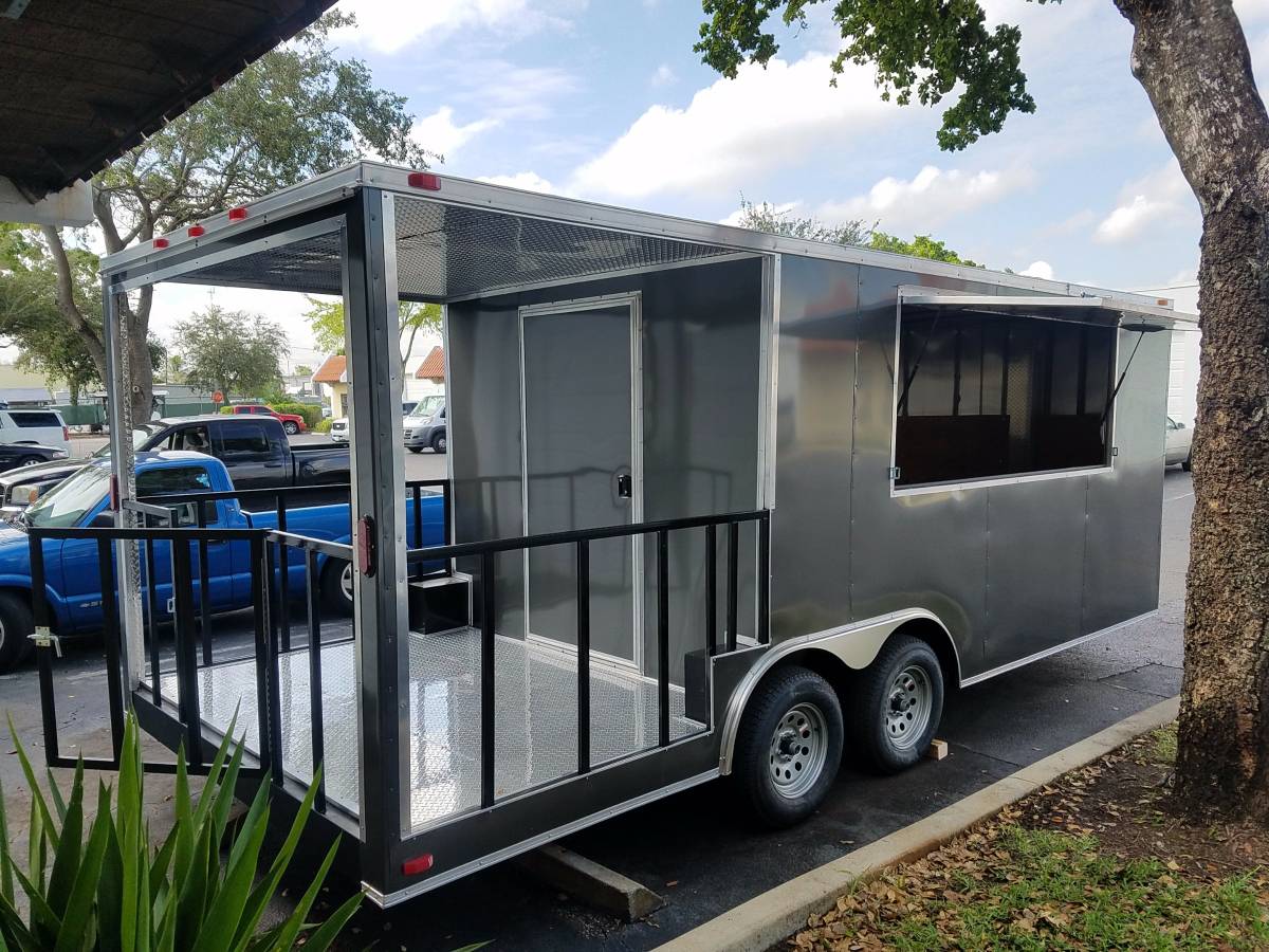 Concession Trailer 20 x 8.5 with 6ft Porch Heat Custom